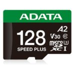 UD128GUI3V30A2SP-RA1 Micro Secure Digital ADATA SPEED PLUS microSDXC UHS-I U3 Clase 10 - SD 6.0, V30 128GB Clase 10 (A2), Velocidad de lectura / escritura 180/160 MB/s UD128GUI3