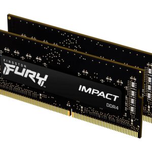 Kingston Technology KF432S20IBK2/32 Memoria ram kingston fury impact sodimm ddr4 32gb (2x16gb) 3200mt/s cl20 1rx8 1.2v (kit of 2)