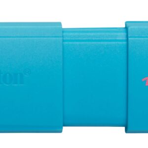 Kingston Technology KC-U2L128-7LB Memoria usb kingston datatraveler exodia m 128gb 3.2 gen 1 retráctil aqua-azul neon