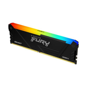 Kingston Technology KF432C16BB12A/16 Memoria ram kingston fury beast black xmp rgb dimm ddr4 16gb 3200mt/s cl16 2rx8 1.35v