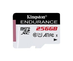 Kingston Technology Memoria microsd kingston HIGH ENDURENCE 256gb r.95mb/s w.45mb/s cl10 uhs-i u1 v10 a1