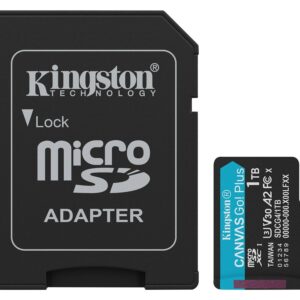 Kingston Technology SDCG4/1TB Memoria microsd kingston canvas go! plus gen4 1tb r.200mb/s w.160mb/s cl10 uhs-i u3 v30 a2
