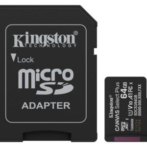 Kingston Technology SDCS3/64GB Memoria microsd kingston canvas select plus gen3 64gb r.100mb/s cl10 uhs-i u1 v10 a1
