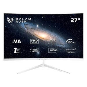 BR-942997 Monitor Gaming Curvo 27 Pulgadas 180hz: ANDROMEDA MAG27Y Balam Rush FreeSync/G-Sync Adaptativo