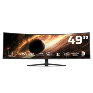 Monitor Gaming Curvo 49 Pulgadas 120hz: COSMOS TITAN MCT49X Balam Rush FreeSync/G-Sync Adaptativo