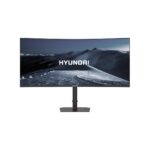 Monitor Gaming - Curvo, LED, HYUNDAI 34 Pulgadas HT34CGMBK01, Resolucion 3440x1440, 180Hz Negro