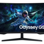 SAMSUNG Monitor Gamer 32 pulgadas Odyssey G5 G55C - QHD (2560 x 1440), Curvatura 1000R, 165Hz, 1ms, LS32CG552ELXZX