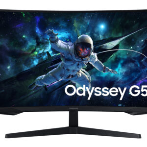 SAMSUNG Monitor Gamer 32 pulgadas Odyssey G5 G55C - QHD (2560 x 1440), Curvatura 1000R, 165Hz, 1ms, LS32CG552ELXZX