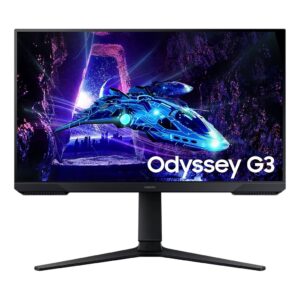 LS24DG300ELXZX Monitor SAMSUNG Gaming Odyssey G3 - 24 pulgadas, FHD, Panel Flat, con pantalla giratoria, color negro, 180Hz, 1ms
