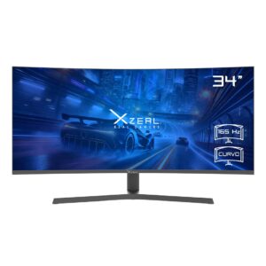 XZMO342B Monitor Xzeal 34 pulgadas Xzeal XZ6010-1 Panel Curvo VA WQHD 165Hz 4ms 1xDP + 1xHDMI + Vesa 100x100mm Negro