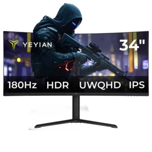 YMC-IP434-P2 Monitor Curvo de 34 Pulgadas Yeyian resolución UWQHD (3440 x 1440)