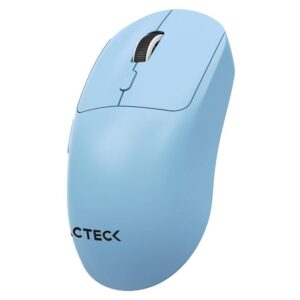ACTECK AC-945660 Mouse Ergonómico Multidispositivo Instinct Click MI484 / hasta 3 - 200 DPI Ajustable / 2.4 Ghz + Bluetooth / 5 Botones / Recargable / Advanced Series / Azul
