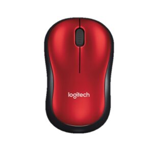 910-003635 Mouse LOGITECH M185 - Rojo, 3 botones, RF inalámbrico, Óptico, 1000 DPI