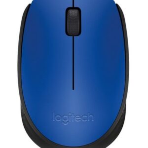 910-004800 Mouse LOGITECH M170 - Negro con detalles en Azul, 3 botones, RF inalámbrico