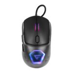 Mouse GAME FACTOR MOG530-BK - carcasas intercambiables, pixart 3327, 12, 000 dpi, rgb, usb, negro