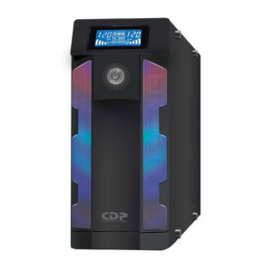 CDP GSMART1516B 1500VA/900W UPS Smart - AVR 16 Salidas, Puerto de carga USB (8 USB-A y 2 USB-C), 210 joules, Luz RGB, LCD, 120 Vac