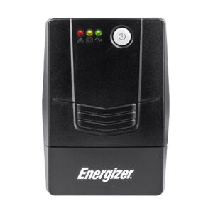 No Break Energizer 600VA/360W (ERENUPS6VA). AVR - bat. 12V/7AH, 6 contactos (4 respaldo), LED/Alarma. Cert. RoHS/NOM/CE. 2 años gtía.