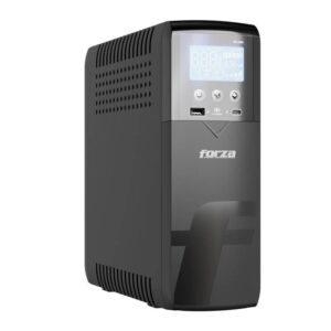 FORZA ST-1001 UPS Inteligente 1000VA/600W Torre Compacta - 10 salidas, LCD, Puertos USB de Carga, Software-120V