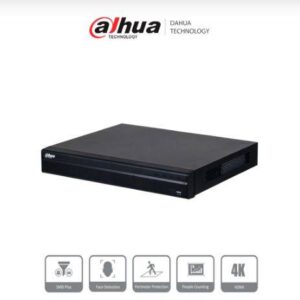 Dahua Technology DHI-NVR4232-16P-4KS3 NVR 4k / 32 Canales IP /16 Puertos PoE / Rendimiento 160 Mbps/2 Bahías disco duro/ 4 2 E S Alarma/WizSense/ 2 canales SMD Plus