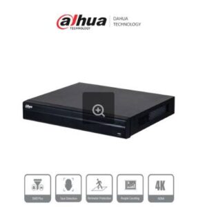 Dahua Technology DAHUA DHI-NVR4232-4KS3 NVR De 32 canales IP - 8 MP/4K, 160 Mbps, Smart H.265+, 2 Bahías para HDD de 20 TB, HDMI VGA, soporta cámaras WizS 2CH SMD+