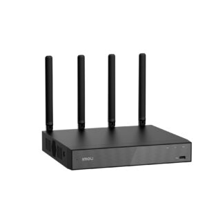 NVR N110W IMOU - grabadora de 10 canales, con antenas WiFi 6, cuenta con micrófono y altavoz