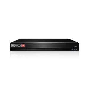 PROVISION-ISR NVR12-16400FAN(1U) NVR de 16 canales Via Red - soporta cámaras IP de hasta 12 MP, 2 SATA para HDD 10 TB, P2P, metadatos, DDA2, Check Point