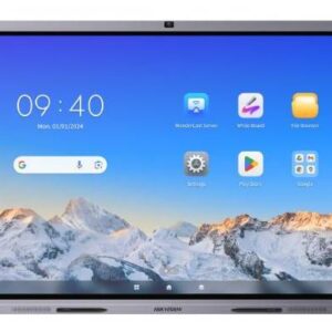 HIKVISION DS-D5C75RB/B2L(EDLA) Pantalla Interactiva Touch de 75 pulgadas/ Android 14 / Asistentes IA / Google Suite/Cámara Web 8 MP /Resolución 4K /Bocinas Integradas / Entradas HDMI
