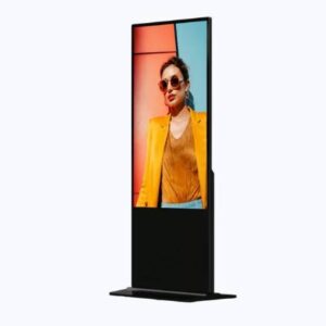 HIKVISION DS-D6055UT-D/S Pantalla Táctil de 55 4K para Publicidad Digital / Base para Piso (Tótem) / Gestión de Contenido y Control Centralizado