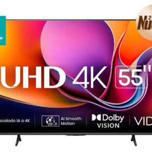 Televisor Hisense 55A65NV - 55 pulgadas, LED 4K UHD, 3840 x 2160 Pixeles, VIDAA SMART TV