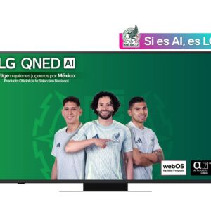 Pantalla QNED 55 LG 55QNED83ASG - Resolución 3840x2160 4K UHD, QNED Color Pro dinámico, Procesador alpha7 AI Gen8