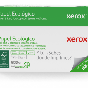 003M02012 XEROX papel ecologico oficio 93 blancura