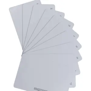 ZKTECO IDCARDN - Paquete con 10 Tarjetas ID con Frecuencia de 125 kHz, 1 mm de Grosor con Folio Impreso