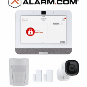 IQ4 Video Premium - Paquete que contiene Sistema de Alarma IQ 4 POWER G ONLY , con pantalla táctil de 7", Power G 915 Mhz  1 sensor PIR inalámbrico PGP9914, 2 sensores magnéticos inalámbricos PG9303 y Cámara exterior alarm.com ADCV724