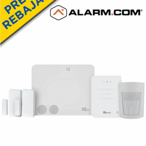 IQ NS KEYPAD PACK - Paquete que contiene Sistema de Alarma IQ NS ALARM.COM autocontenido sin pantalla, Power G 915 Mhz 1 sensor PIR inalámbrico PGP9914, 2 sensores magnéticos inalámbricos PG9303 y 1 KEYPAD
