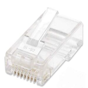INTELLINET 502344 plug rj45 cat6 multifilar utp bote 100 pzas oro 15-micras