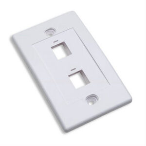 INTELLINET 163293 tapa (faceplate) 2 perforacion color blanco