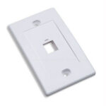 INTELLINET 163286 tapa (faceplate) 1 perforacion color blanco