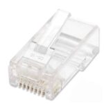 INTELLINET 790055 PLUG RJ45 CAT5E MULTIFILAR UTP BOTE 100 PZAS ORO 15-MICRAS; Contactos con baño de oro de 15 µ.