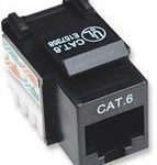 210720 Keystone Jack INTELLINET - Cat 6, De plástico, Negro