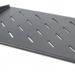 INTELLINET 714884 Charola Fija Cantilever de 19: 1U - 300 mm (11.8 pulgadas) profundidad de la plataforma, Ventilada Color Negro