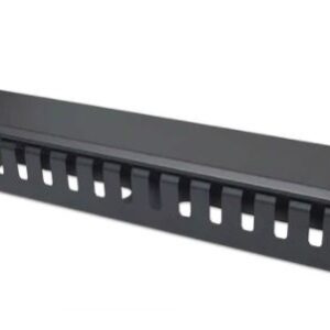 INTELLINET 716062 Organizador de Cable para Montaje en Rack de 19 pulgadas - 2Unidades con Cubierta, Negro.Diseñado para instalación en rack de 19"