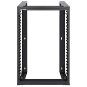 Rack abierto de 19 Mural - 2 postes, 15U, Flatpack, Abatible, 450mm de profundidad, 30Kg, INTELLINET 716208