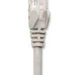 Cable de red UTP - Cat6, 2m (7ft), 100 Cobre, Contactos chapa de oro, Cable Patch Gris INTELLINET 334112