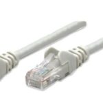 Cable de red UTP - Cat5e, 3m (10ft), 100 Cobre, Contactos chapa de oro, Cable Patch Gris INTELLINET 319768