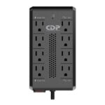 REGULADOR DE VOLTAJE CDP RAVR1408 1410VA/700W AVR - 8 Salidas, 175 Julios, 120 Vac