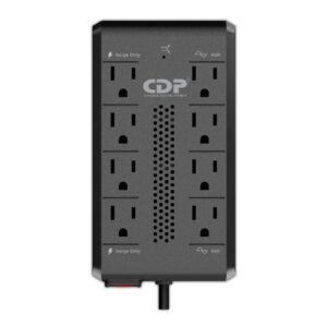 REGULADOR DE VOLTAJE CDP RAVR1408 1410VA/700W AVR - 8 Salidas, 175 Julios, 120 Vac