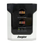 Regulador Energizer 2500VA/1500W (ERENRLB25VA). Rango 90-145VCA - fus. 15A, 2 contactos, LED. Ideal p/línea blanca. Cert. RoHS/NOM/CE. 2 años gtía.