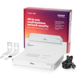 Hewlett Packard Enterprise Instant On Secure SG2505P Secure Gateway HPE Instant On SG2505P 5 Puertos SmartRate 2.5G PoE+ Firewall VPN balanceo de carga IDS/IPS (S0G34A)