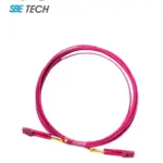 SBE TECH SBE-JUMLC-LC-2M50 - Jumper multimodo LC-LC / Tipo 50/125µm OM4 / Conector plastico / Tipo LC-LC duplex / 2 metros / Forro PVC con retardante a flama / Férula de cerámica de zirconia