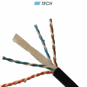 SBE TECH SBE-UTPC6EXT-NP - Cable UTP Categoría 6 para exteriores, 305m, color negro